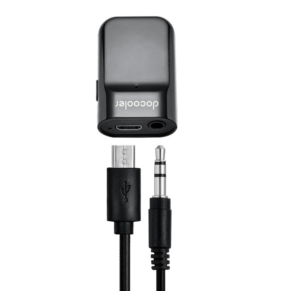 Docooler Bluetooth Receiver Audio Hands-free Car Kit Bluetooth Music Receiver 3.5mm for Audio Streaming Home/Car Audio System