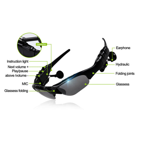 Original Sunglasses Wireless Bluetooth Headphones Smart Glasses Polarized Eyewear Headset For Android / IOS Smart Electronics