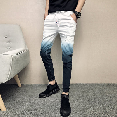 Brand New Denim Pants Men Fashion Slim Fit Casual Jeans Men Hip Hop Streetwear Men Skinny Jeans Trousers Men Clothes 2018 White