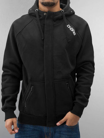 Dangerous DNGRS / Zip Hoodie Halil in black