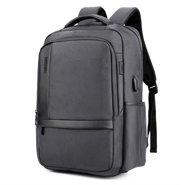 Men's Business Charging Backpack  Waterproof Satchel Bag Large Capacity Laptop Backpack with USB Charging Port