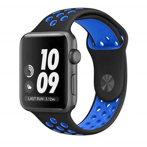 CRESTED Sport band For Apple Watch 42mm 38mm silicone strap iwatch series 3 2 1 wrist bands bracelet Rubber watchband nike belt