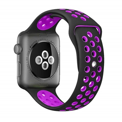 CRESTED Sport band For Apple Watch 42mm 38mm silicone strap iwatch series 3 2 1 wrist bands bracelet Rubber watchband nike belt