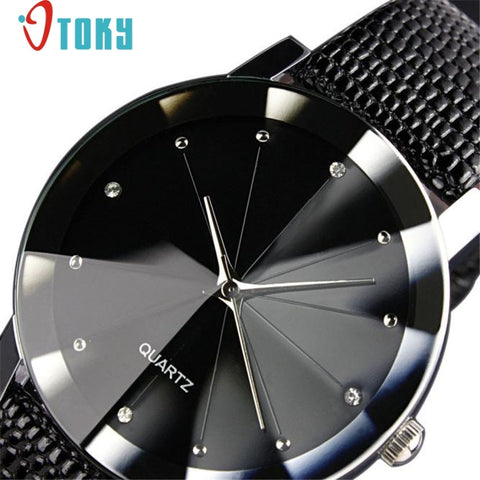 Hot hothot men watch Luxury Quartz Sport Military Stainless Steel Dial Leather Band Wrist Watch Dropshipping FF