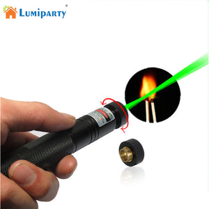 LumiParty Green Laser Pointer High Power Strong Light Match Cigarette and Fire Lighter beam Laser Flashlight Torch jk35